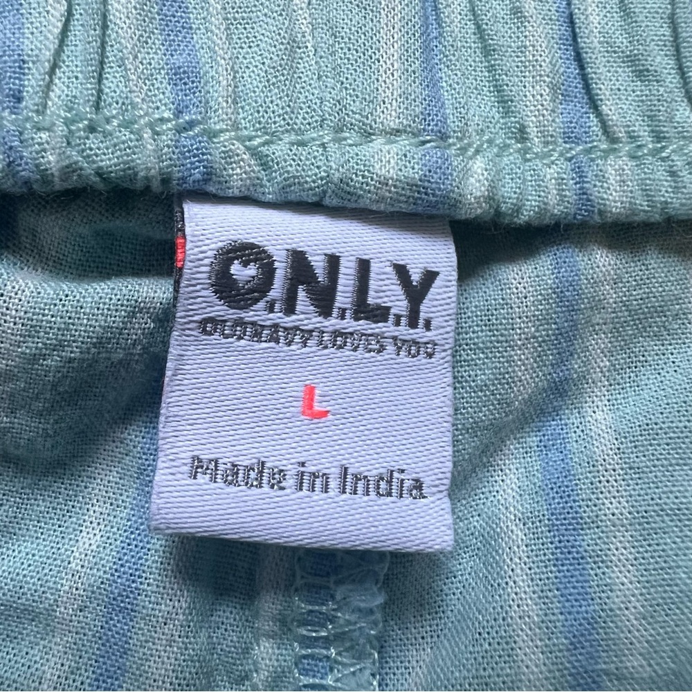 OLD NAVY Patel Blue & Green Stripes Relaxed Fit 100% Cotton Bloomer Boxer Shorts - Picture 11 of 16